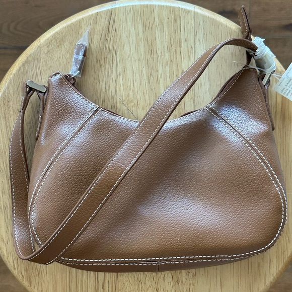 90’s Classic Tan Hobo Shoulder Bag - Picture 2 of 11